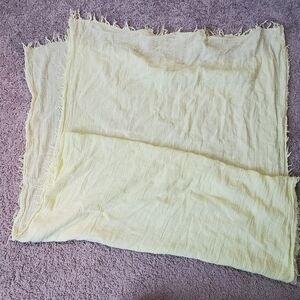 Lagen Look Gauzey Yellow Scarf